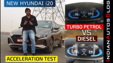 Hyundai i20 1.0L Turbo-Petrol vs 1.5L Diesel - Acceleration Comparison