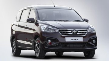 Maruti Ertiga-Based Upcoming Toyota MPV Imagined - IAB Rendering