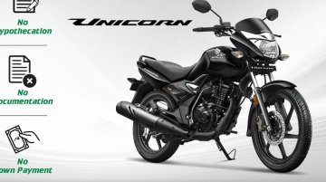 Honda Unicorn Available with Attractive Cashback Offer - Details Inside