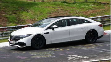 Check Out New Images of Mercedes-Benz EQS In Flesh; Spied At Nürburgring