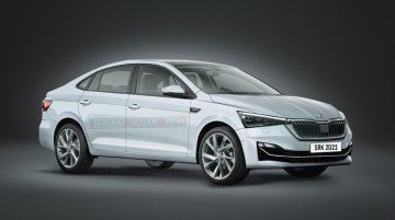 Next-Gen Skoda Rapid (Slavia) Visualized As Per Latest Spy Shots - IAB Renders