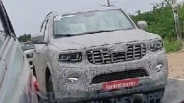 New Mahindra Scorpio Spied Testing Yet Again - VIDEO