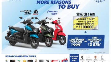 Yamaha Fascino 125, Ray ZR Scooters Available at Exciting Festive Offers