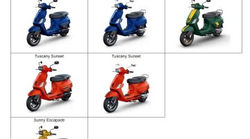 Vespa Introduces Four New Vibrant Colours of Vespa SXL