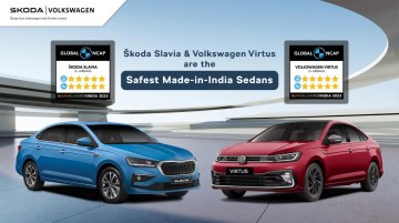 Skoda Slavia & VW Virtus Set New Safety Standards in Sedan Segment - 5 Stars!