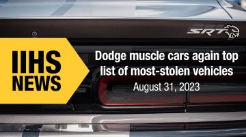 Dodge Muscle Cars Top HLDI’s List of Most-Stolen Vehicles