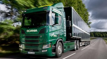 First Test For New Solar-Powered Hybrid Scania Truck