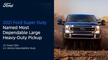 Ford Super Duty Named Most Dependable Large Heavy-Duty Pickup Truck