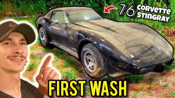 Abandoned 1976 Corvette Stingray Shines Again After 15 Years