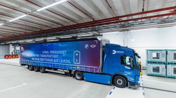 BMW Uses Electric Trucks to Haul Batteries for Electric Vehicles