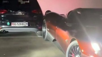 $4 Million Pagani Huayra Roadster Bumps into Parked VW Golf