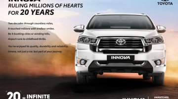 Toyota Innova Celebrates 20 Years and 12 Lakh Units in India