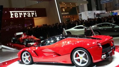 La Ferrari Geneva motor show live rear