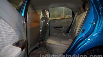 Toyota Etios Liva Facelift rear seat height adjustable headrests