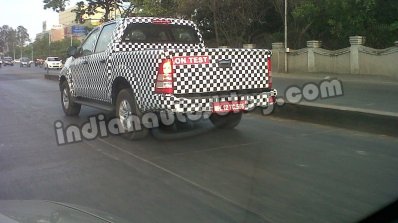 Foton Tunland spied in Pune rear