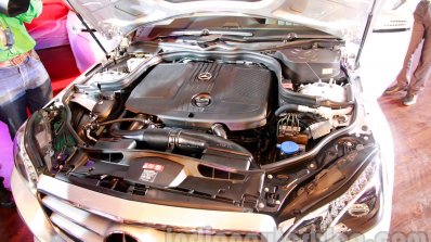 engine bay of the 2014 Mercedes E Class