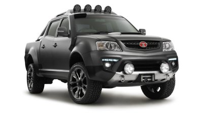 Front three quarter of the Tata Xenon Tuff Truck Concept
