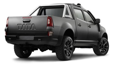 Rear three quarter of the Tata Xenon Tuff Truck Concept