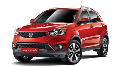 Ssangyong Korando C facelift front three quarter