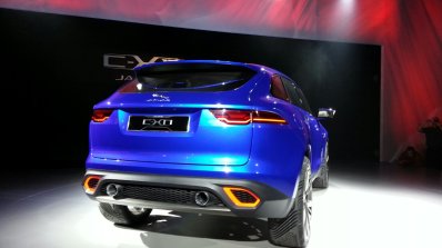 Rear right three quarter of the Jaguar CX-17 Concept