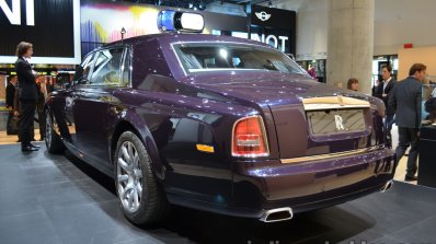 Rear three quarter of the Rolls Royce Phantom Celestial Edition
