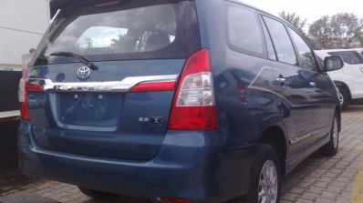 Toyota Innova facelift rear spied in India