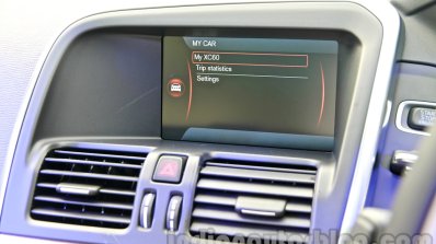 2014 Volvo XC60 facelift India center display