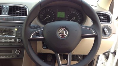 New 2014 Skoda Rapid steering wheel