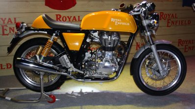 Royal Enfield Continental GT yellow body color at the launch