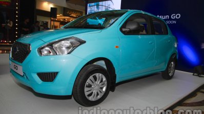 Datsun Go Delhi Roadshow front quarter