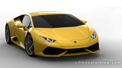 Lamborghini Huracan press shot front three quarter
