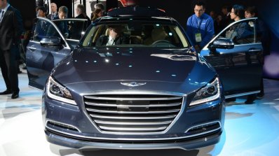 2014 Hyundai Genesis at 2014 NAIAS front doors open