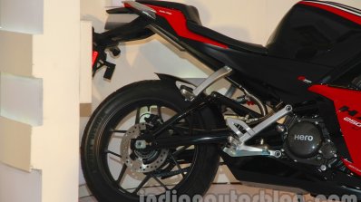 Hero HX250R rear wheel detail