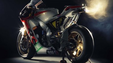 Honda RC213V rear three quarter press shot