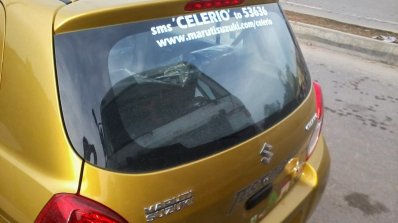 Maruti Celerio demo car spyshot rear fascia