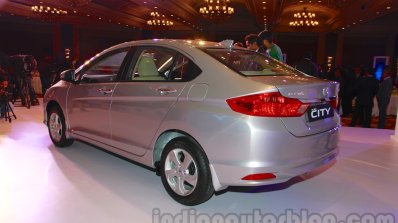 New Honda City petrol AT rear three quarters from the launch