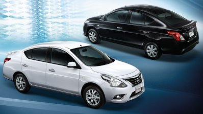 Nissan Sunny facelift profile press image