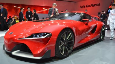 Toyota FT-1 front rear quarter left at NAIAS 2014