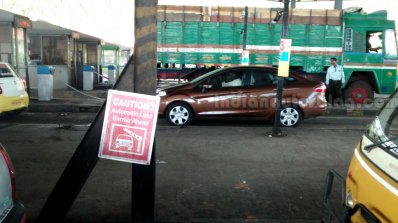 2014 Ford Fiesta facelift IAB Spied side