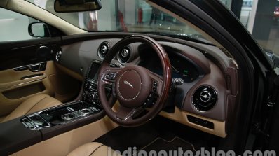 2014 Jaguar XJ dashboard driver side at Auto Expo 2014