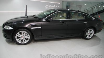 2014 Jaguar XJ side view at Auto Expo 2014
