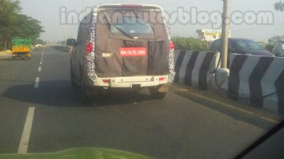 2014 Mahindra Scorpio facelift Chennai spied rear