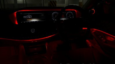 2014 Mercedes S Class review ambient light on dash