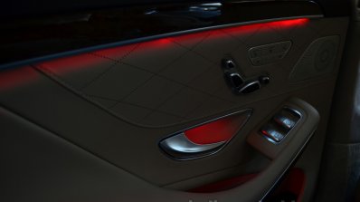 2014 Mercedes S Class review ambient light on door trim