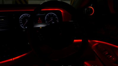 2014 Mercedes S Class review ambient light on steering