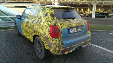 2014 Mini 5-door spied Germany rear quarter