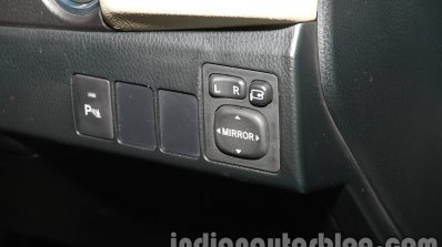 2014 Toyota Corolla external mirror adjustment at Auto Expo 2014