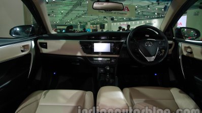 2014 Toyota Corolla dashboard at Auto Expo 2014