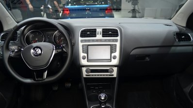 2014 VW Polo facelift dashboard at Geneva Motor Show 2014