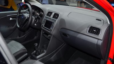 2014 VW Polo facelift dashboard driver side at Geneva Motor Show 2014